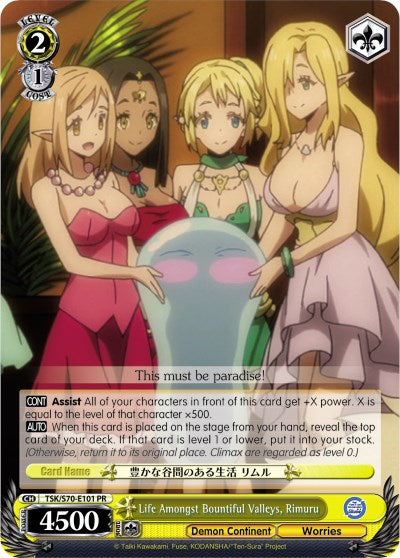 Life Amongst Bountiful Valleys, Rimuru (TSK/S70-E101 PR) [That Time I Got Reincarnated as a Slime] | Cracking-Singles