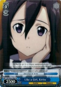 Like a Girl, Kirito (SAO/SE23-TE09 TD) [Sword Art Online II] | Cracking-Singles