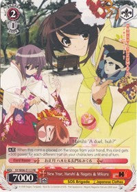 New Year, Haruhi & Nagato & Mikuru (SY/W08-E112PR) (Promo) [The Melancholy of Haruhi Suzumiya] | Cracking-Singles