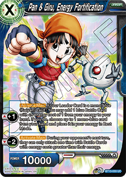 Pan & Giru, Energy Fortification (Uncommon) (BT13-033) [Supreme Rivalry] | Cracking-Singles