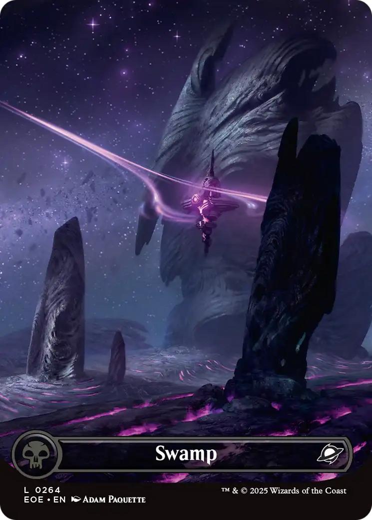 Swamp (0264) (Borderless) [Edge of Eternities] | Cracking-Singles