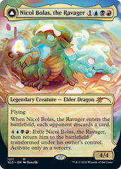 Nicol Bolas, the Ravager // Nicol Bolas, the Arisen (Display Commander) (Borderless) [Secret Lair: From Cute to Brute] | Cracking-Singles