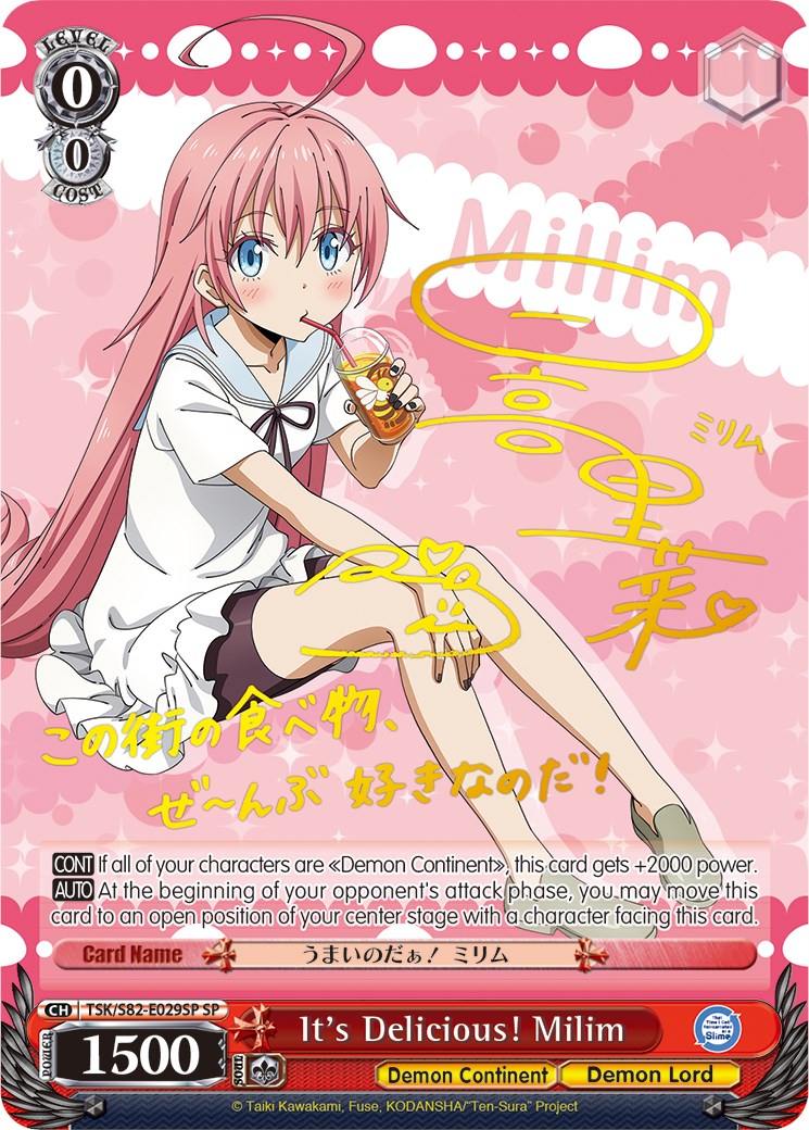 It's Delicious! Milim (TSK/S82-E029SP SP) [That Time I Got Reincarnated as a Slime Vol.2] | Cracking-Singles