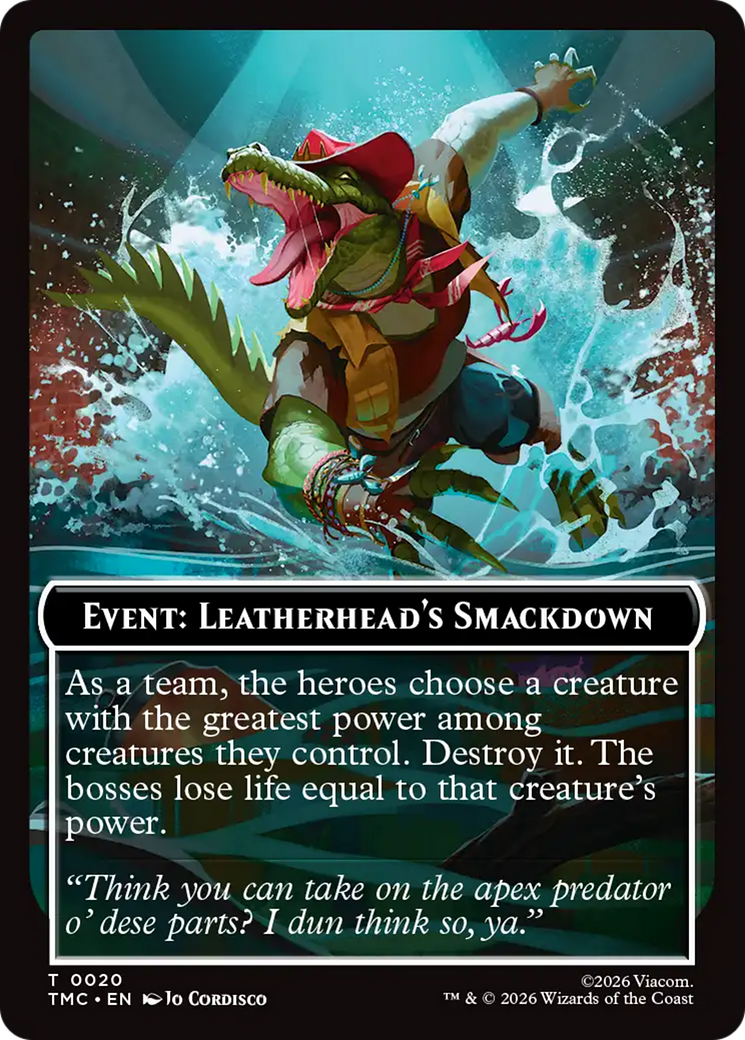 Event: Leatherhead's Smackdown [Teenage Mutant Ninja Turtles Commander Tokens] | Cracking-Singles
