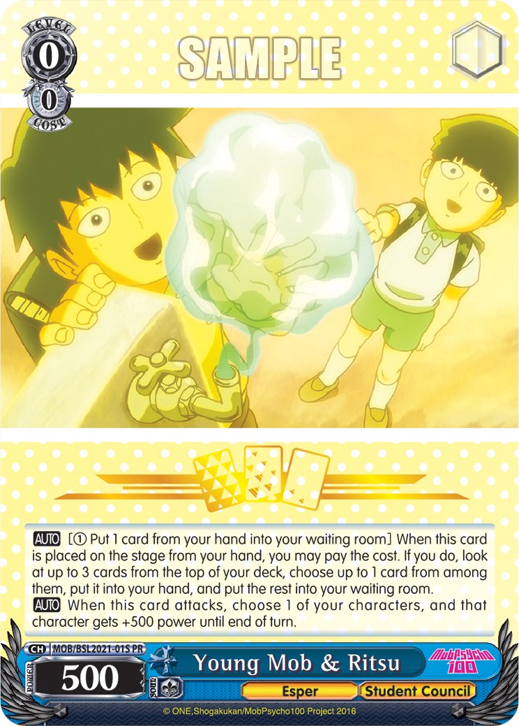 Young Mob & Ritsu (MOB/BSL2021-01S PR) (Winner) [Bushiroad Event Cards] | Cracking-Singles