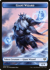 Human Warrior // Giant Wizard Double-Sided Token [Kaldheim Tokens] | Cracking-Singles