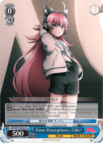 Firm Perceptions, CHU2 (BD/W73-TE13 TD) [BanG Dream! Vol.2] | Cracking-Singles