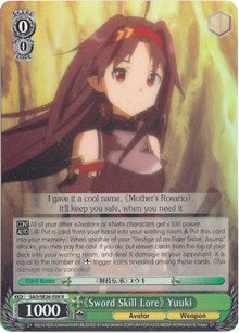 "Sword Skill Lore" Yuuki (SAO/SE26-E08 R) (Parallel Foil) [Sword Art Online II Vol.2] | Cracking-Singles