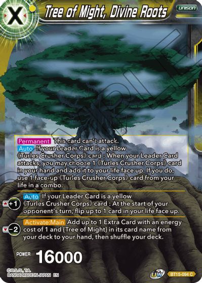 Tree of Might, Divine Roots (BT15-094) [Saiyan Showdown] | Cracking-Singles