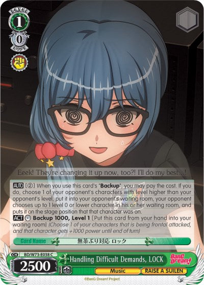 Handling Difficult Demands, LOCK (BD/W73-E038 C) [BanG Dream! Vol.2] | Cracking-Singles