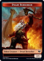 Dwarf Berserker // Icy Manalith Double-Sided Token [Kaldheim Tokens] | Cracking-Singles