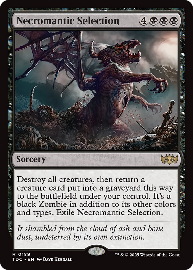 Necromantic Selection [Tarkir: Dragonstorm Commander] | Cracking-Singles
