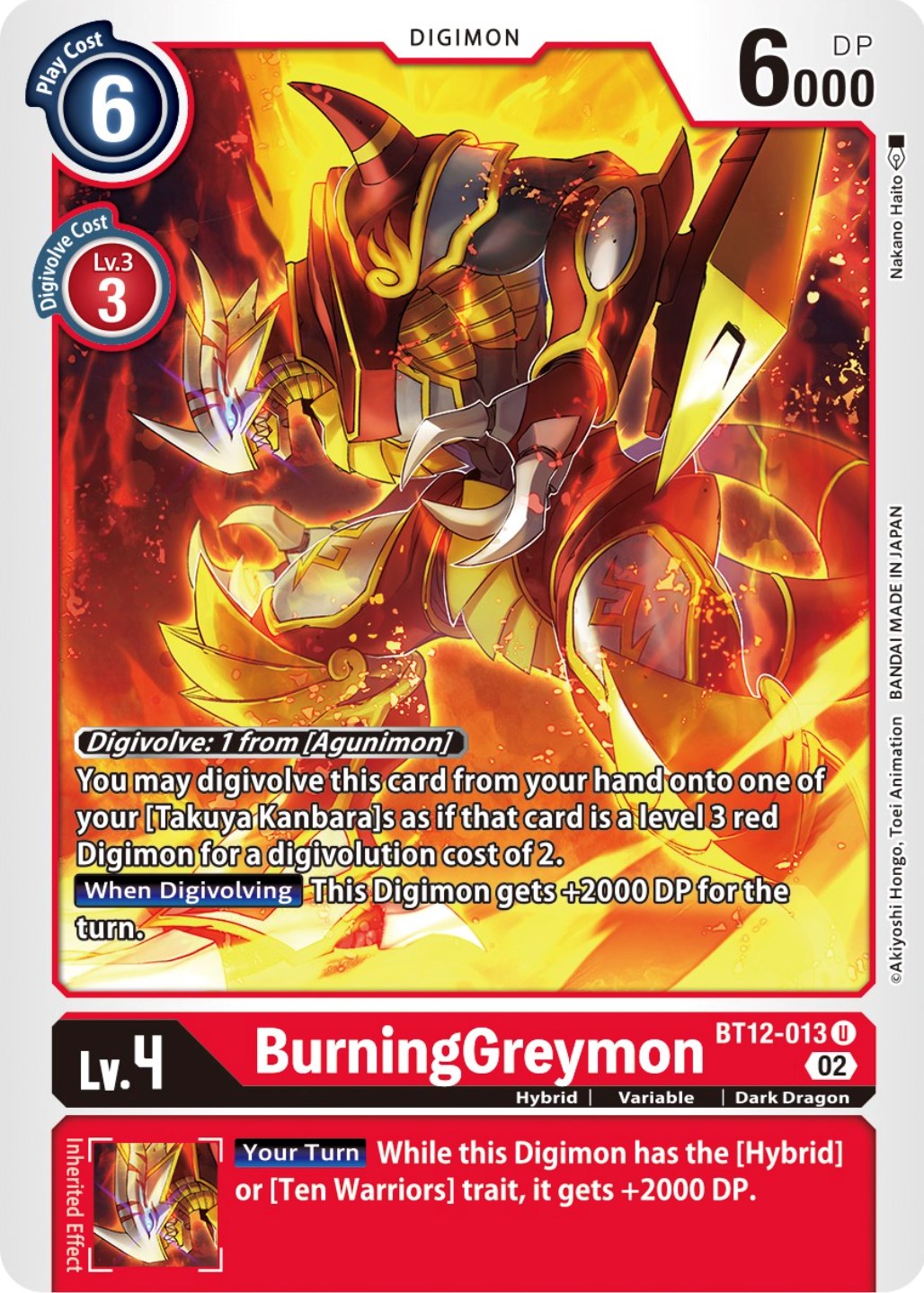 BurningGreymon [BT12-013] [Across Time] | Cracking-Singles