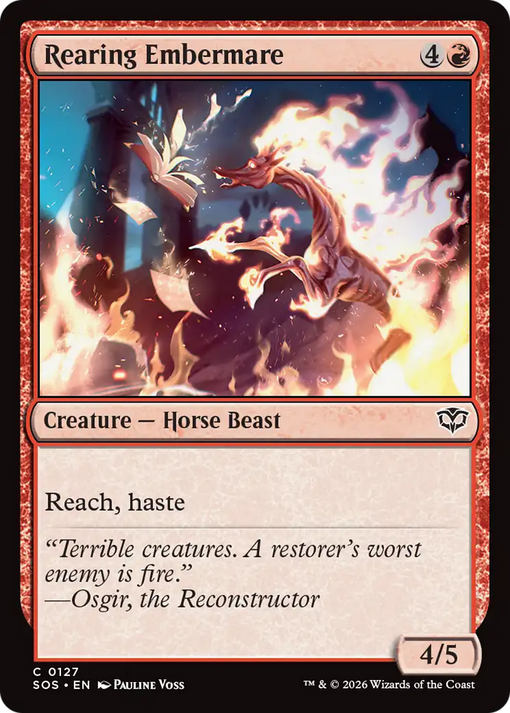 Rearing Embermare [Secrets of Strixhaven] | Cracking-Singles