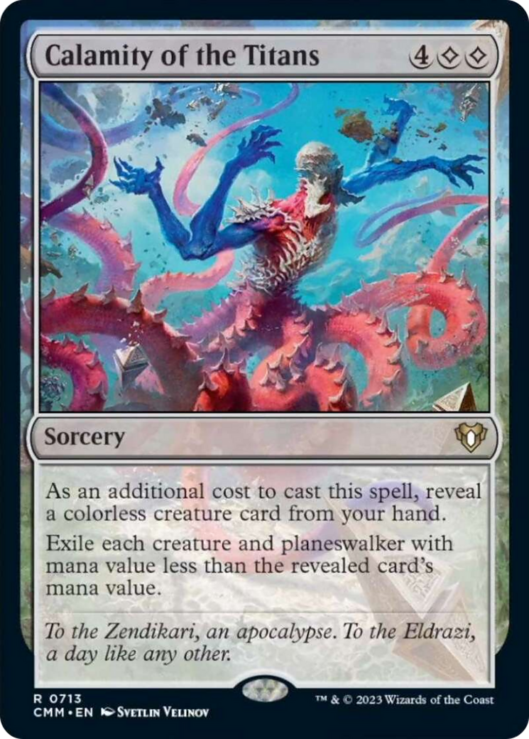 Calamity of the Titans [Commander Masters] | Cracking-Singles