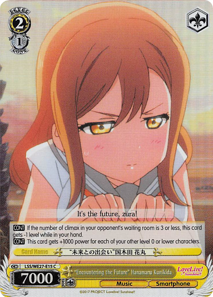 "Encountering the Future" Hanamaru Kunikida (LSS/WE27-E15 C) (Parallel Foil) [Love Live! Sunshine!! Extra Booster] | Cracking-Singles