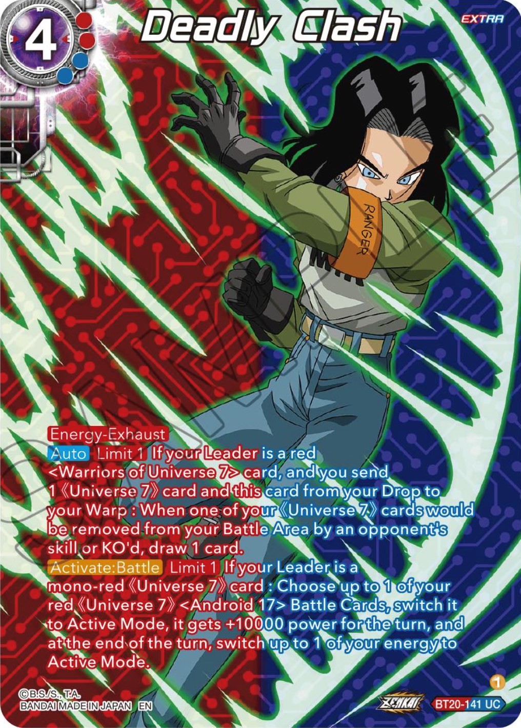 Deadly Clash (Silver Foil) (BT20-141) [Power Absorbed] | Cracking-Singles