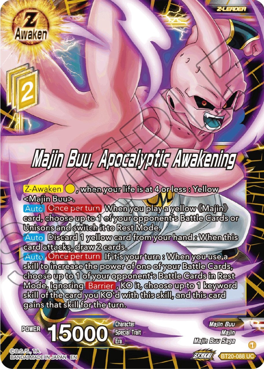 Majin Buu, Apocalyptic Awakening (BT20-088) [Power Absorbed] | Cracking-Singles