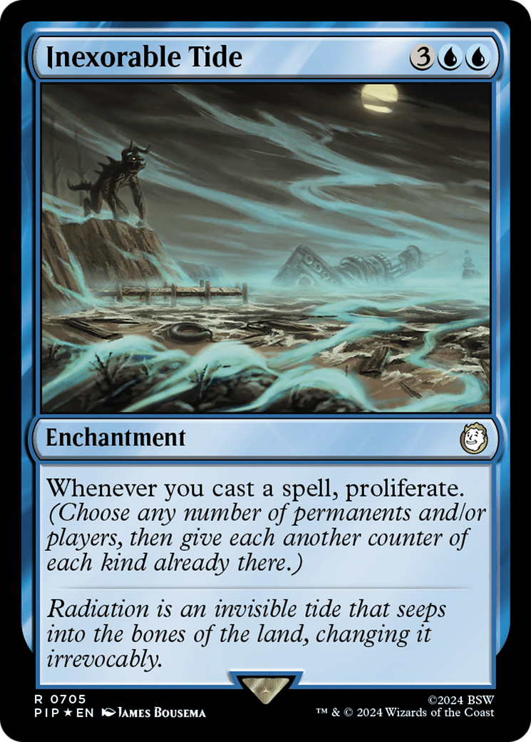 Inexorable Tide (Surge Foil) [Fallout] | Cracking-Singles