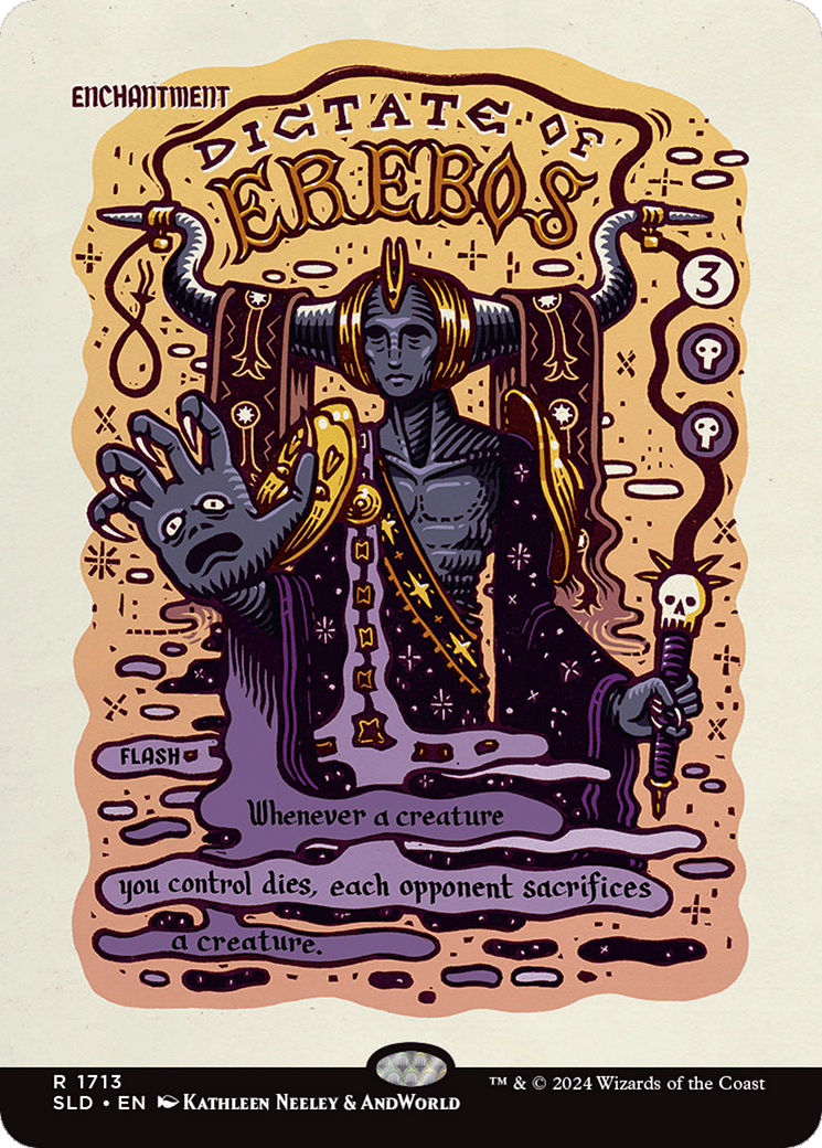 Dictate of Erebos (Rainbow Foil) [Secret Lair Drop Series] | Cracking-Singles