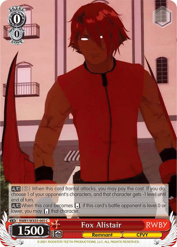 Fox Alistair (RWBY/WX03-065 C) [RWBY] | Cracking-Singles