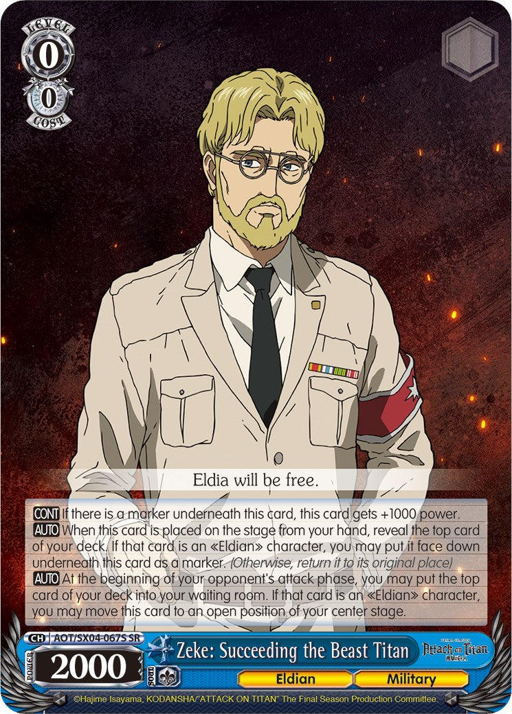 Zeke: Succeeding the Beast Titan (Foil) [Attack On Titan: Final Season] | Cracking-Singles