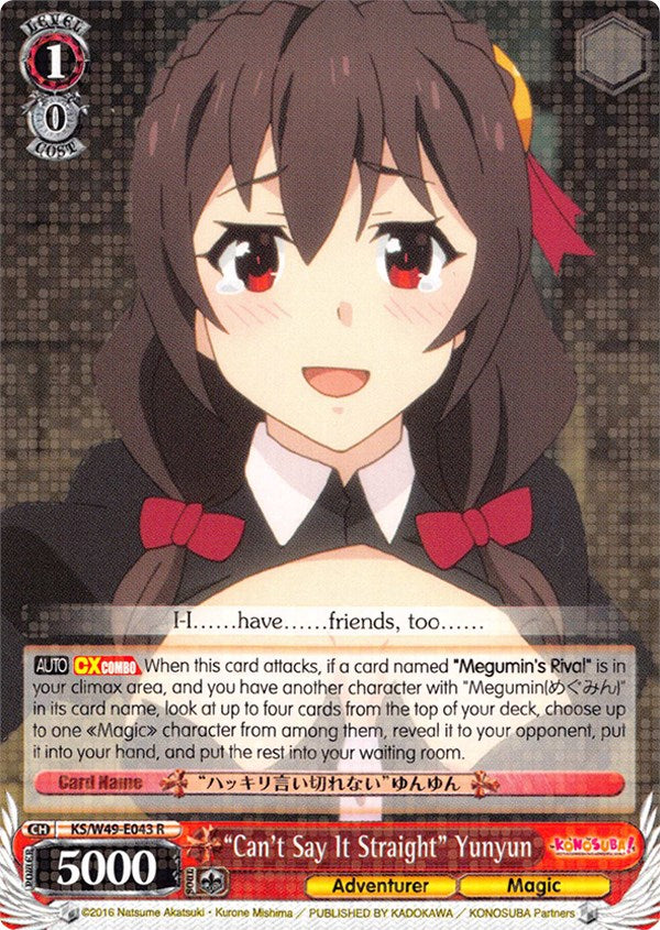 "Can't Say It Straight" Yunyun (KS/W49-E043 R) [KonoSuba] | Cracking-Singles