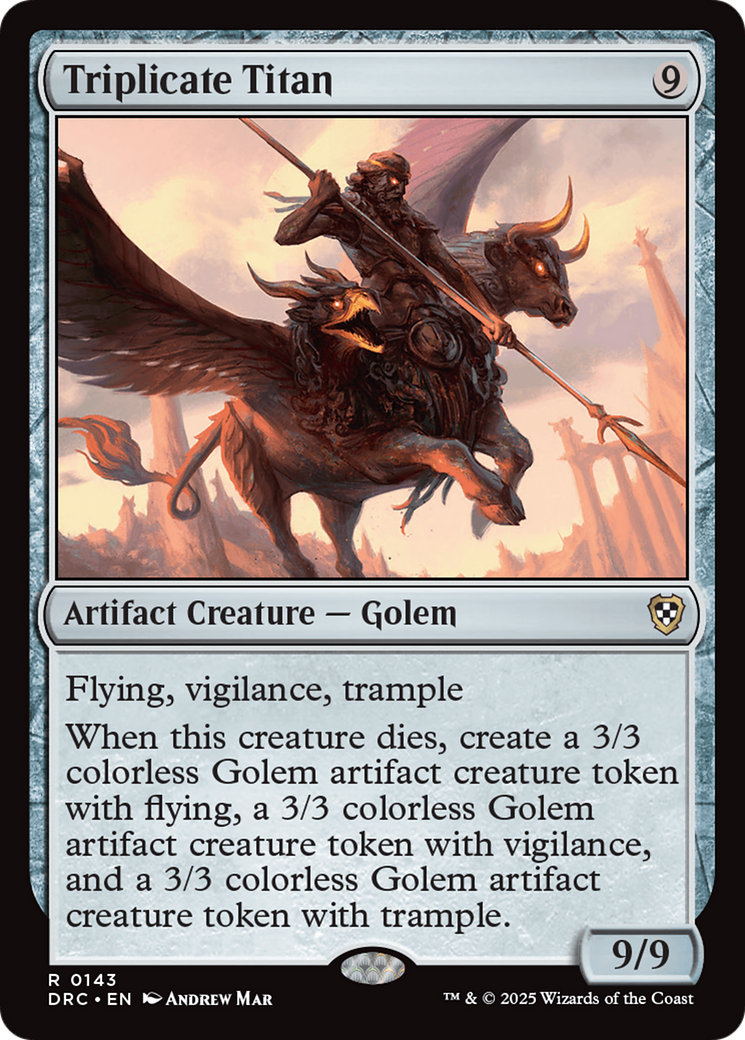Triplicate Titan [Aetherdrift Commander] | Cracking-Singles