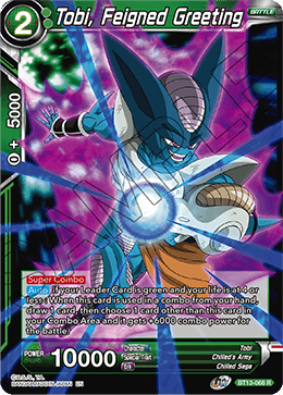 Tobi, Feigned Greeting (Rare) (BT13-068) [Supreme Rivalry] | Cracking-Singles