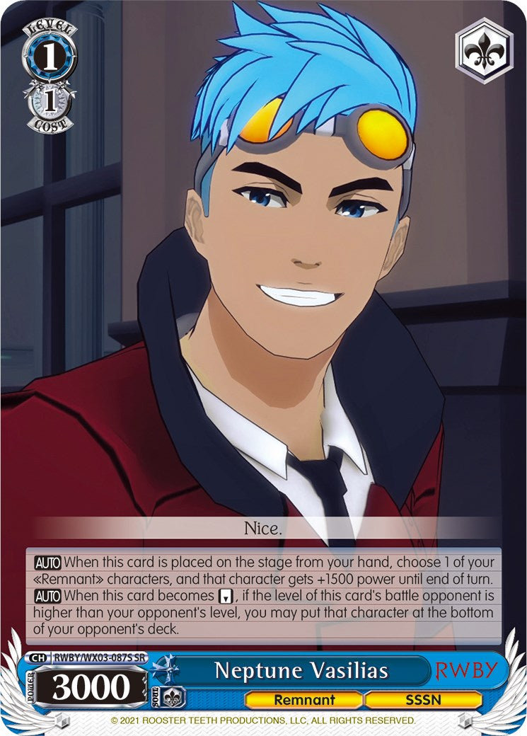 Neptune Vasilias (RWBY/WX03-087S SR) [RWBY] | Cracking-Singles