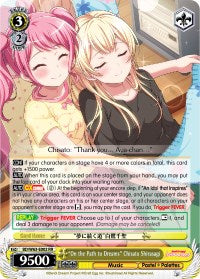 "On the Path to Dreams" Chisato Shirasagi (BD/W63-E002 RR) [BanG Dream! Girls Band Party! Vol.2] | Cracking-Singles