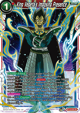 King Vegeta's Imposing Presence (BT13-030) [Supreme Rivalry] | Cracking-Singles