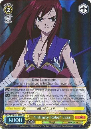 "Infinity Robe" Erza (FT/EN-S02-007S SR) [Fairy Tail ver.E] | Cracking-Singles