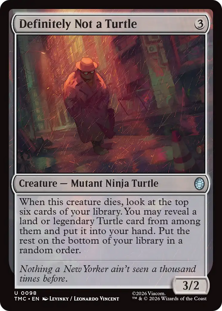 Definitely Not a Turtle [Teenage Mutant Ninja Turtles Commander] | Cracking-Singles