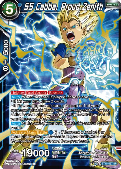 SS Cabba, Proud Zenith (BT15-037) [Saiyan Showdown] | Cracking-Singles