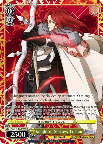 Knight of Sorrow, Tristan (FGO/S87-E005RTR RTR) [Fate/Grand Order THE MOVIE Divine Realm of the Round Table: Camelot] | Cracking-Singles