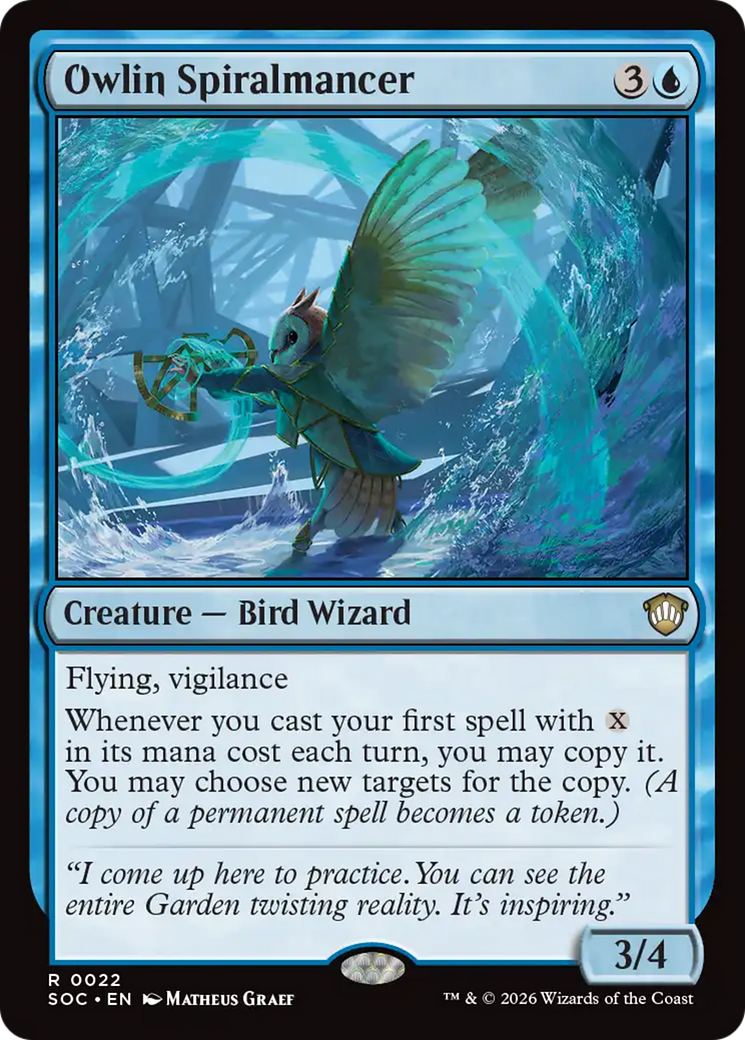 Owlin Spiralmancer [Secrets of Strixhaven Commander] | Cracking-Singles