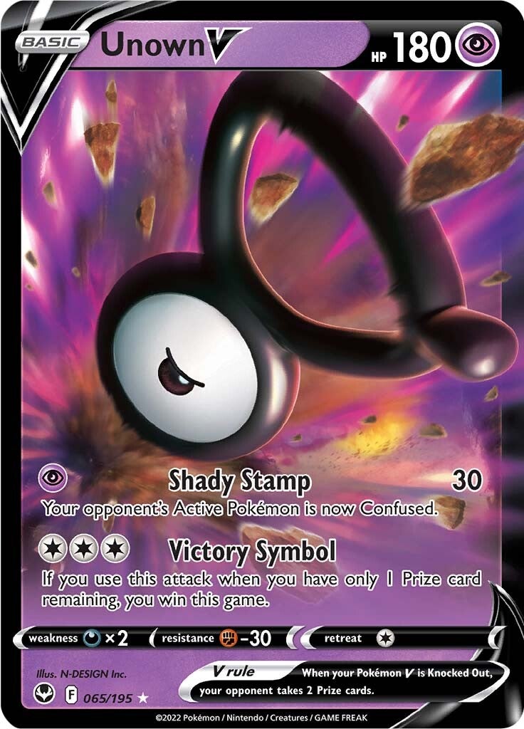 Unown V (065/195) [Sword & Shield: Silver Tempest] | Cracking-Singles