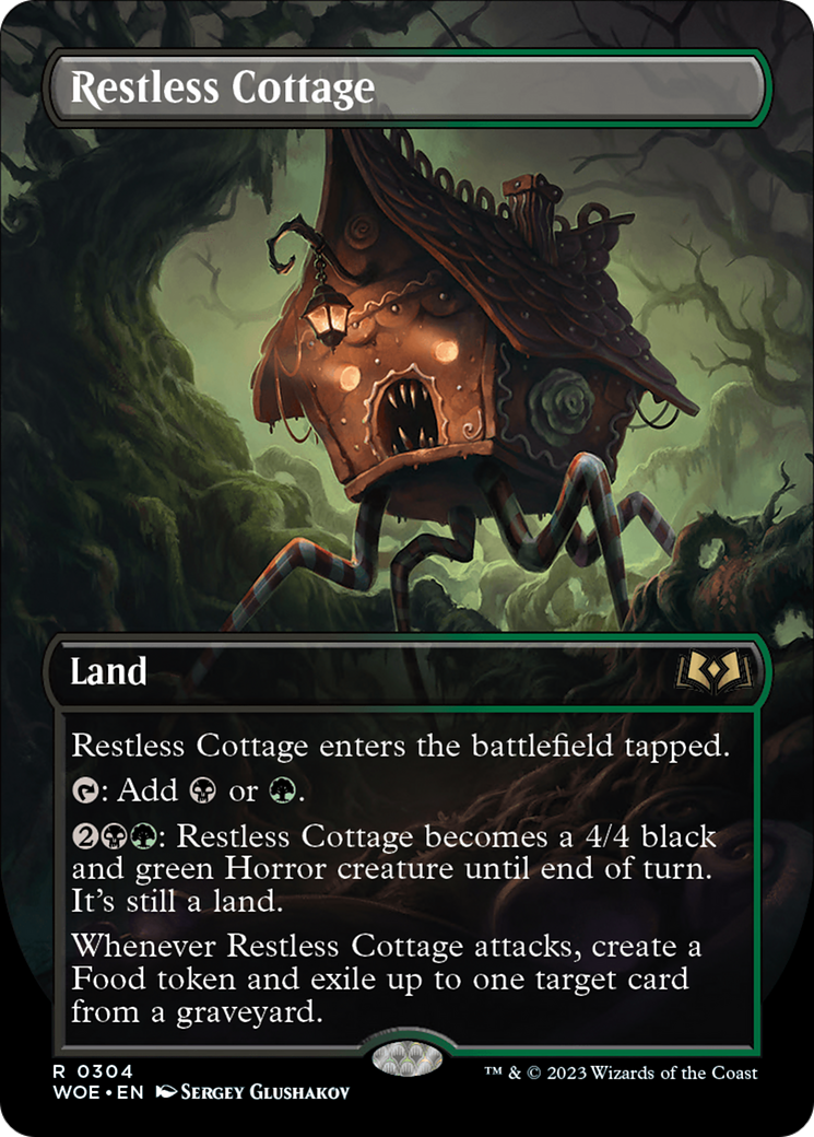 Restless Cottage (Borderless Alternate Art) [Wilds of Eldraine] | Cracking-Singles