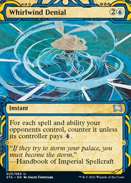 Whirlwind Denial (Foil Etched) [Strixhaven: Mystical Archive] | Cracking-Singles