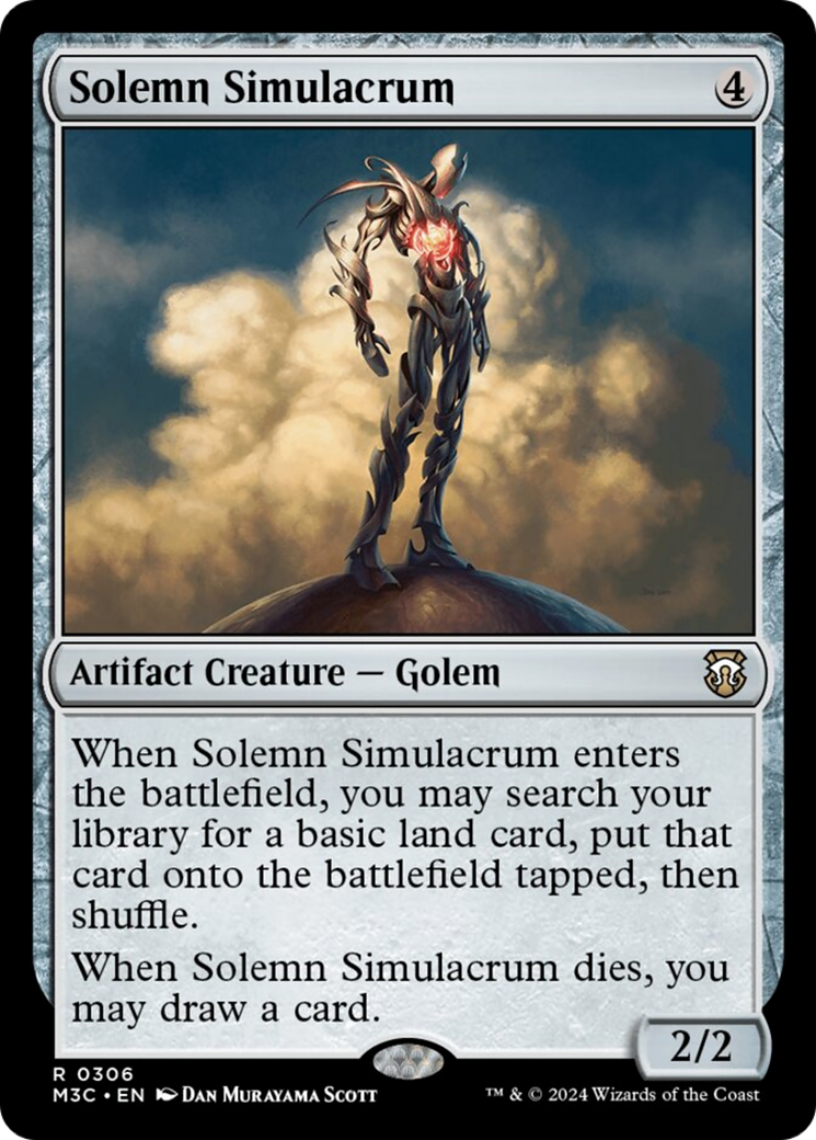 Solemn Simulacrum (Ripple Foil) [Modern Horizons 3 Commander] | Cracking-Singles