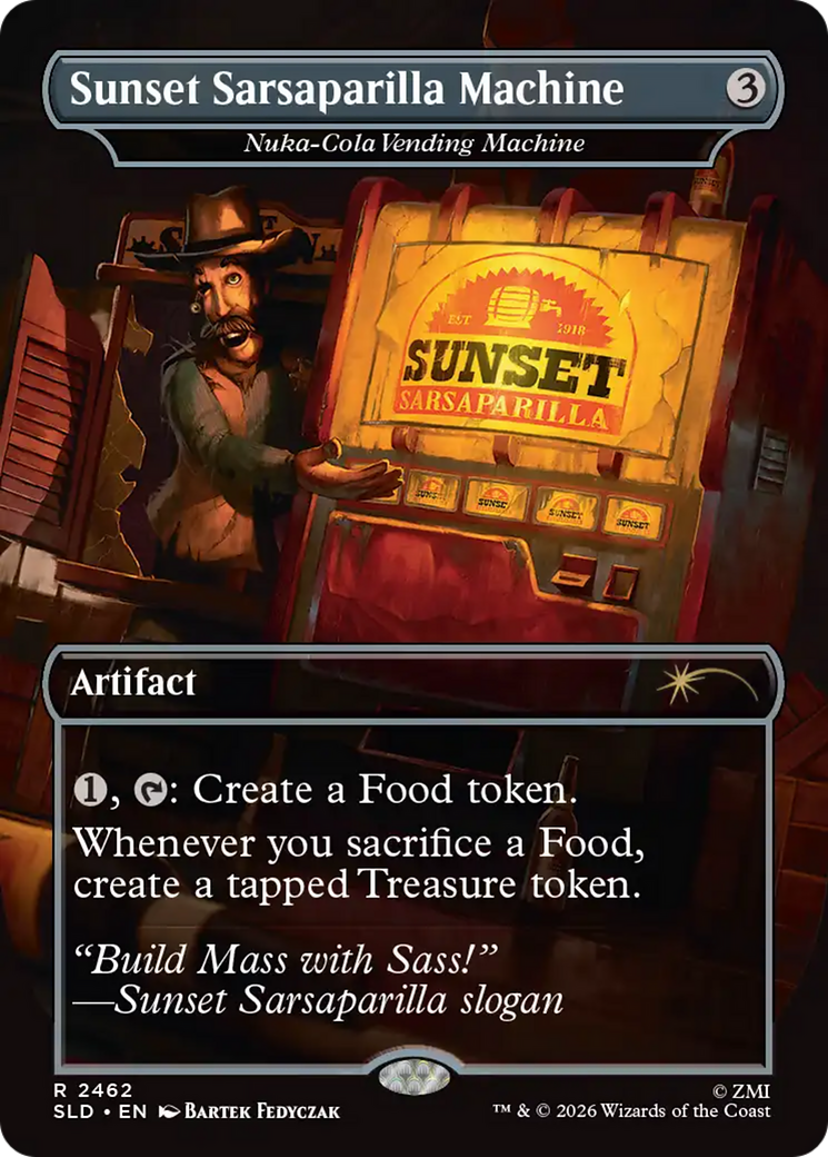 Sunset Sarsaparilla Machine - Nuka-Cola Vending Machine [Secret Lair Drop Series] | Cracking-Singles