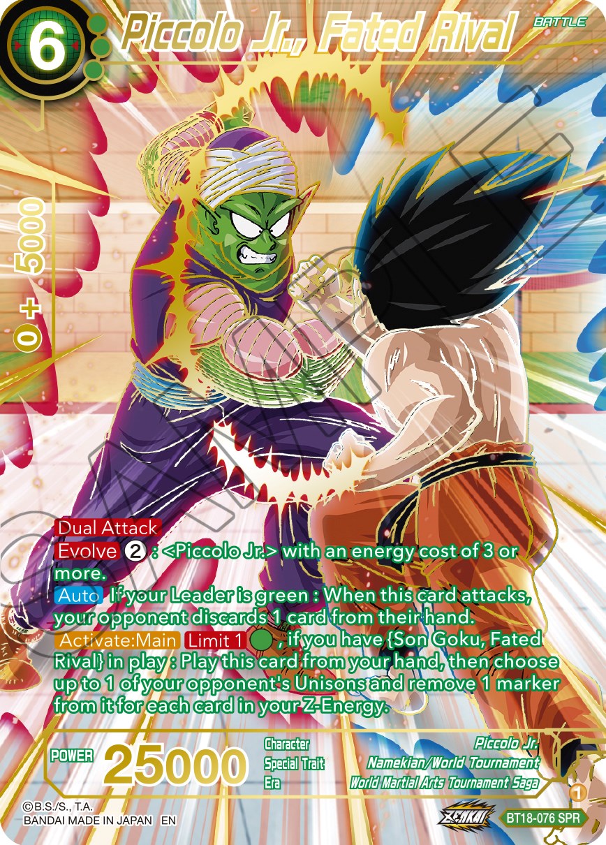 Piccolo Jr., Fated Rival (SPR) (BT18-076) [Dawn of the Z-Legends] | Cracking-Singles