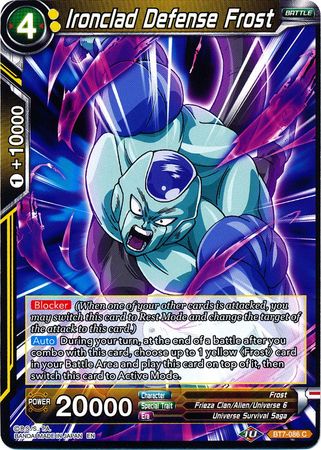 Ironclad Defense Frost (BT7-086) [Assault of the Saiyans] | Cracking-Singles