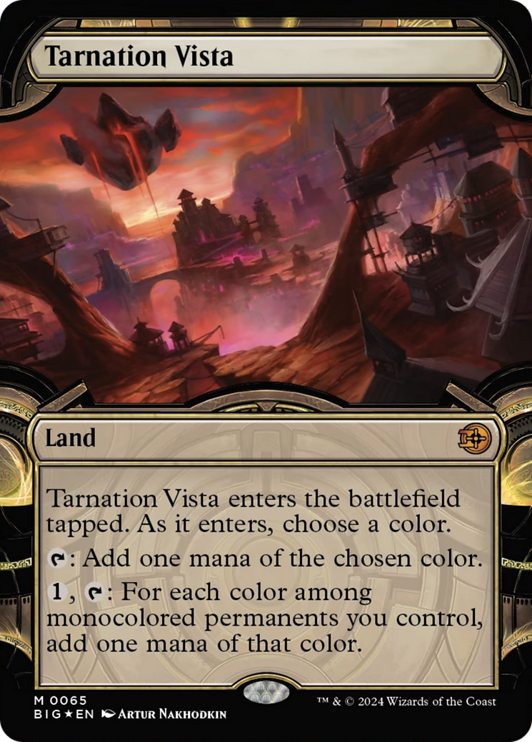 Tarnation Vista (Showcase) (Raised Foil) [Outlaws of Thunder Junction: The Big Score] | Cracking-Singles
