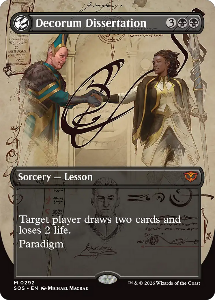 Decorum Dissertation (Borderless) [Secrets of Strixhaven] | Cracking-Singles