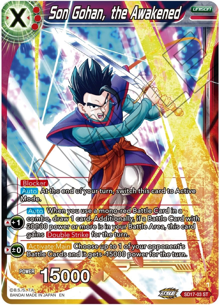 Son Gohan, the Awakened (SD17-03) [Dawn of the Z-Legends] | Cracking-Singles