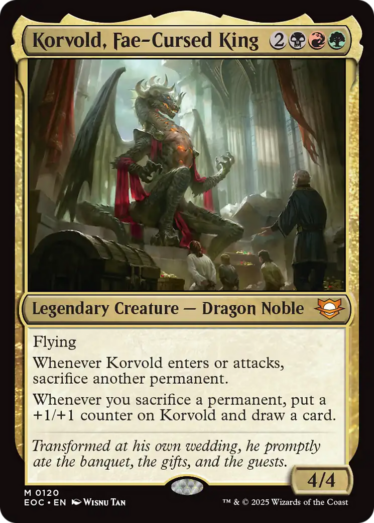 Korvold, Fae-Cursed King [Edge of Eternities Commander] | Cracking-Singles