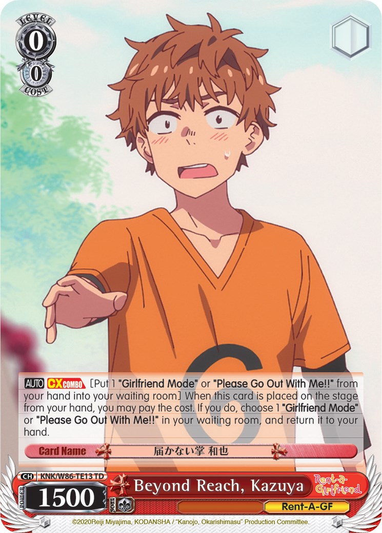 Beyond Reach, Kazuya (KNK/W86-TE13 TD) [Rent-A-Girlfriend] | Cracking-Singles