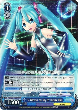"To Wherever You May Be" Hatsune Miku (PD/S29-E088R RRR) [Hatsune Miku: Project DIVA F 2nd] | Cracking-Singles